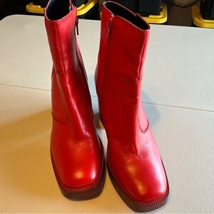 Nasty Gal Bold Red Ankle Boots
